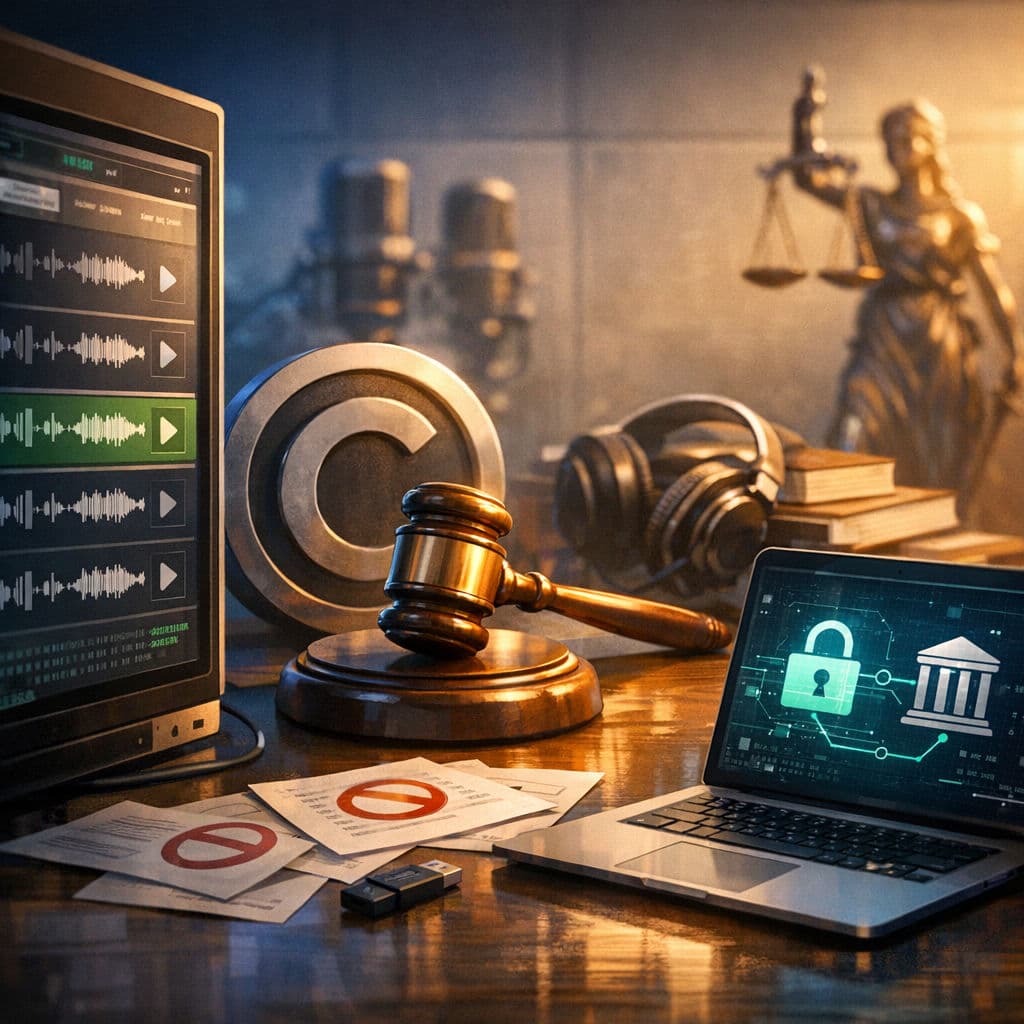 Ctrl-Alt-Speech episode listing identifies copyright and publisher dispute focus