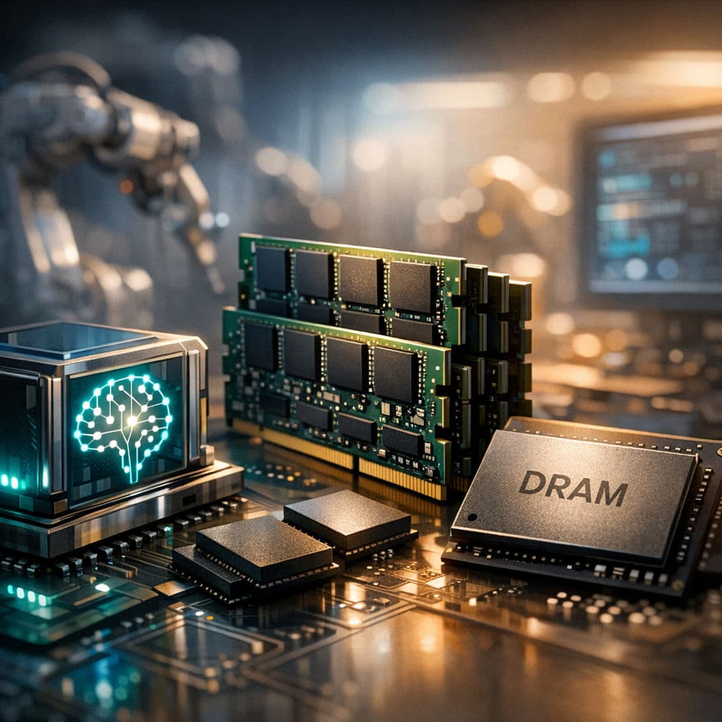 Factory Edge AI’s New Bottleneck: DRAM, NAND, and DDR4 Supply
